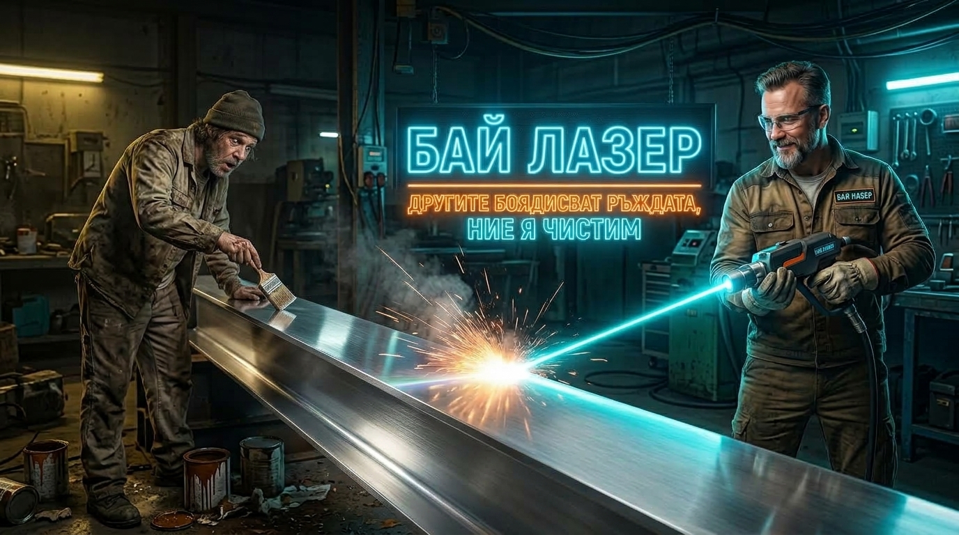 Бай Лазер - почистено до метален блясък